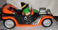 VTG M&Ms Halloween Galerie Ceramic Classic Bat Car Roadster Orange CandyDish '03 picture