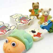 Cute animals Mixed eraser rubber LOT vintage 2 picture