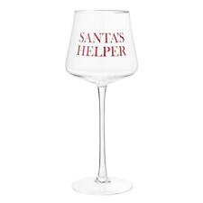 Santa's Helper Face to Face Stemmed Wine Glass Size 15 oz, 9.5in H Pack of 4 picture