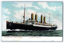 c1930 Norddeutscher Llyd Dampfer Kronprinz Wilhelm Steamship Steamer Postcard picture