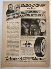 Vintage 1939 Goodrich Tires Print Ad - Full Page - Safety Silvertown picture