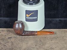 New Old Stock (NOS) French Briar Bulldog genuine amber stem Tobacco Smoking Pipe picture