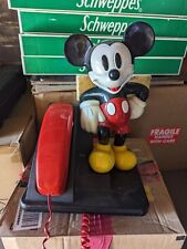  Mickey Mouse Corded Land Line Telephone AT&T Touch Tone Phone. 1990's Disney's picture