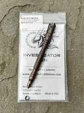 Hinderer Knives Investigator Spiral - Stainless Steel - Battlefield Pickup Pen picture