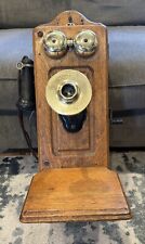 Kellogg Early Antique Wall Telephone ~ Cathedral Top/phone Jack Plug Installed picture