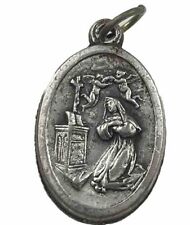 Vintage Catholic St Rita Silver Tone  Religious Medal picture