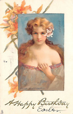 Tuck Connoisseur Beautiful Women Series 2586 LILLY 1908 Postcard 9455 picture