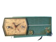 Bluetooth Ready - 1957 RCA Victor Model 8-C-6L AM Teal Clock Radio picture