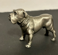 VINTAGE GENUINE FRENCH BULLDOG CHROME FIGURINE. HEAVY WEIGHT, 3 “ picture