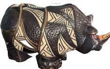 De Rosa - Black Rhino Figurine Plus Elephants picture