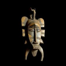 African Home Décor Senufo Kpelie face mask African Tribal Art-G1173 picture