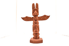 Vintage SIGND Northwest Coast Carved Wood Totem Pole Native American Vintage 11