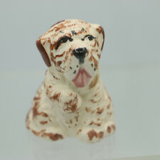 English Bulldog Bullmastiff Tongue Out Wrinkly Skin Vintage Ceramic Figurine picture