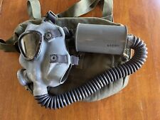 Vintage WWII US Military Army Lightweight Service Gas Mask, Filter, Bag picture