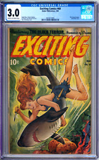 Exciting Comics 60 CGC Graded 3.0 G/VG Schomberg Airbrush Nedor 1948 picture