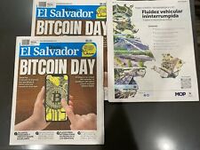 Newspaper, Bitcoin, 9/7/2021, El Salvador Diario, Bitcoin Day,  picture