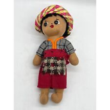 Vintage Mexican Folk Art Cloth Doll Handmade picture