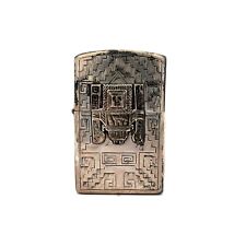 Peru Zippo Lighter Case Sterling Silver w/ Viracocha on Front (No Lighter) 37.9g picture