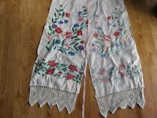 Antique Vtg UKRAINIAN RUSHNYK RUSHNIK UKRAINE Chigirin Old Hand Embroidery Towel picture