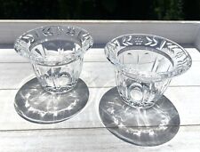 Celebrations By MIKASA 3” Flower Candle Votive/Crystal - Lot of 2 picture