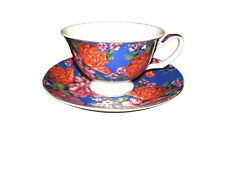 Vintage BTäT- Tea Cup and Saucer Bold Colors picture