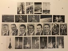 Vtg. LOT OF 24 Astronauts & Spacecraft Old Exhibit Supply Co. Trade Cards #2 picture
