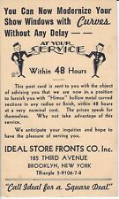 Himco Curves by Ideal Store Fronts Brooklyn NY Vintage 1938 Advertising Postcard picture