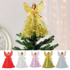 Christmas Angel Tree Topper Decoration Figurine Treetop Ornament Gift Xmas picture