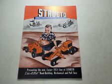 1954 PAPER AD 8PG Brochure Toy Truck Structo COLOR Steam Shovel Dump Wrecker Tow picture