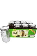Ball Mason 32 oz Wide Mouth Jars with Lids and Bands, Set of 12 Jars. picture