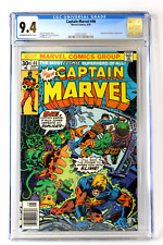 Captain Marvel #46 CGC 9.4 Universal Blue Label 1976 Supreme Intelligence picture