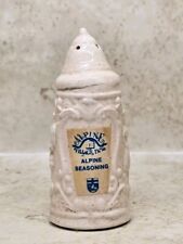 Vintage Ceramic Hand Sculpted Resin Coated Alpine Salt And Pepper Shaker 4