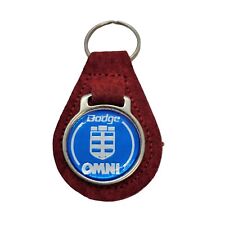 Vintage DODGE OMNI Vehicle Advertising Keychain Fob picture
