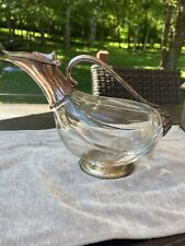 Beautiful Vintage Glass & Silver Wine Decanters from the 70s picture