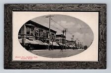 Everett WA-Washington, Hewitt Ave Looking East, Embossed, Vintage Postcard picture