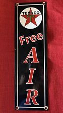 VINTAGE STYLE TEXACO FILLING STATION PORCELAIN SIGN 15.5 X 4.74 RECTANGLE INCH picture