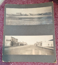 RARE 1908 CABINET PHOTO, VIEWS. LANDIS,SASK. CANADA. LANDIS DRUG STORE.TOWN VIEW picture