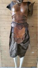 Medieval Earth Ranger Rogue Leather armor set larp armor viking shoulder piece picture