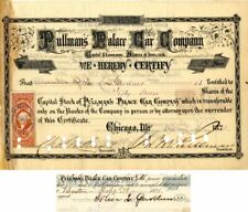 Pullman's Palace Car Co. signed by Geo. M. Pullman and John L. Gardner - Stock C picture