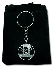 2001 Vermont the Silver State Quarter American Cut Coin Keychain Jewelry picture