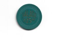 Palace Club $25.00 Casino Chip Reno NV TCR# N7200 Small Key Mold Dark Green picture