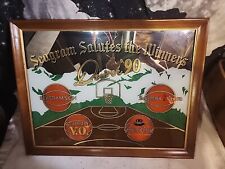 Seagram Bar Mirror Salutes the Winners Denver '90 Final Four Sign 26x20 RARE  picture