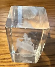 Cinderella 3D Glass Laser Etched Walt Disney Princess Paperweight Beautiful picture