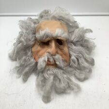 Vintage Cesar 1976 Mask Father Time Zeus Old Man Wizard Halloween picture