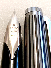 Sailor 18KWG etched stripes F very rare from Japan picture