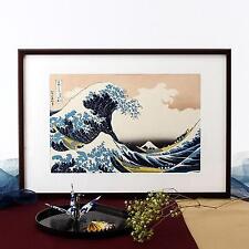 Handrailed By Craftsmen Katsushika Hokusai Woodblock Print The Great Wave Off Ka picture