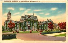 Philadelphia PA-Pennsylvania, College Hall, University, Vintage Postcard picture