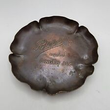 Vintage Ross's Belfast Ginger Ale Advertising Copper Ashtray or Tray picture