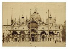 St. Mark's Basilica Piazza San Marco Antique Albumen Photo Print Vintage picture