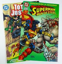 DC SUPERMAN MAN OF STEEL DOOMSDAY IS COMING #1 TOTAL JUSTICE #1 Kenner VF/NM LOT picture